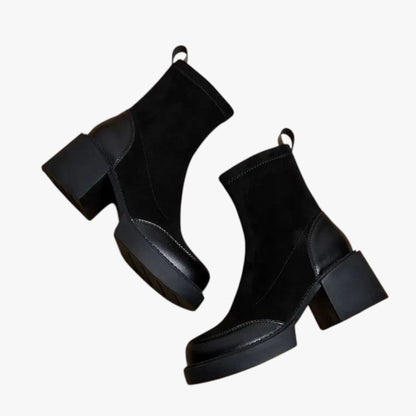 Daniela | High-heeled suede boots for women