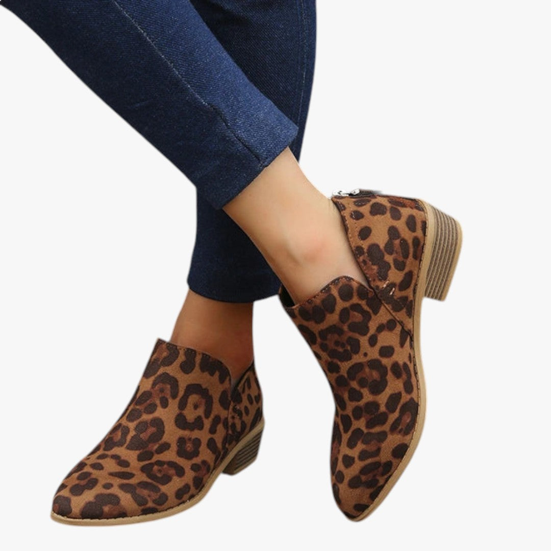 Kailani Suede Ankle Boots With Zipper And Low Heel For Women Everyday Comfort And Sophistication
