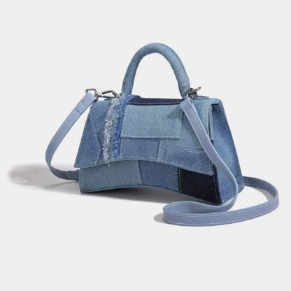 Mini Denim Patchwork Handbag