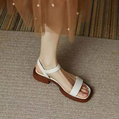 Mitch Open-Toe Adjustable Strap Flat Sandals