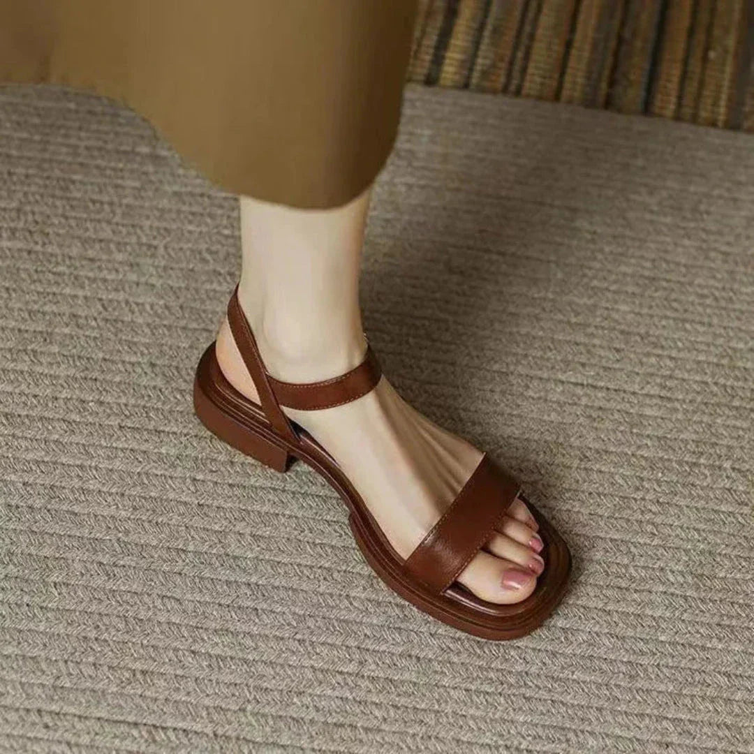 Mitch Open-Toe Adjustable Strap Flat Sandals