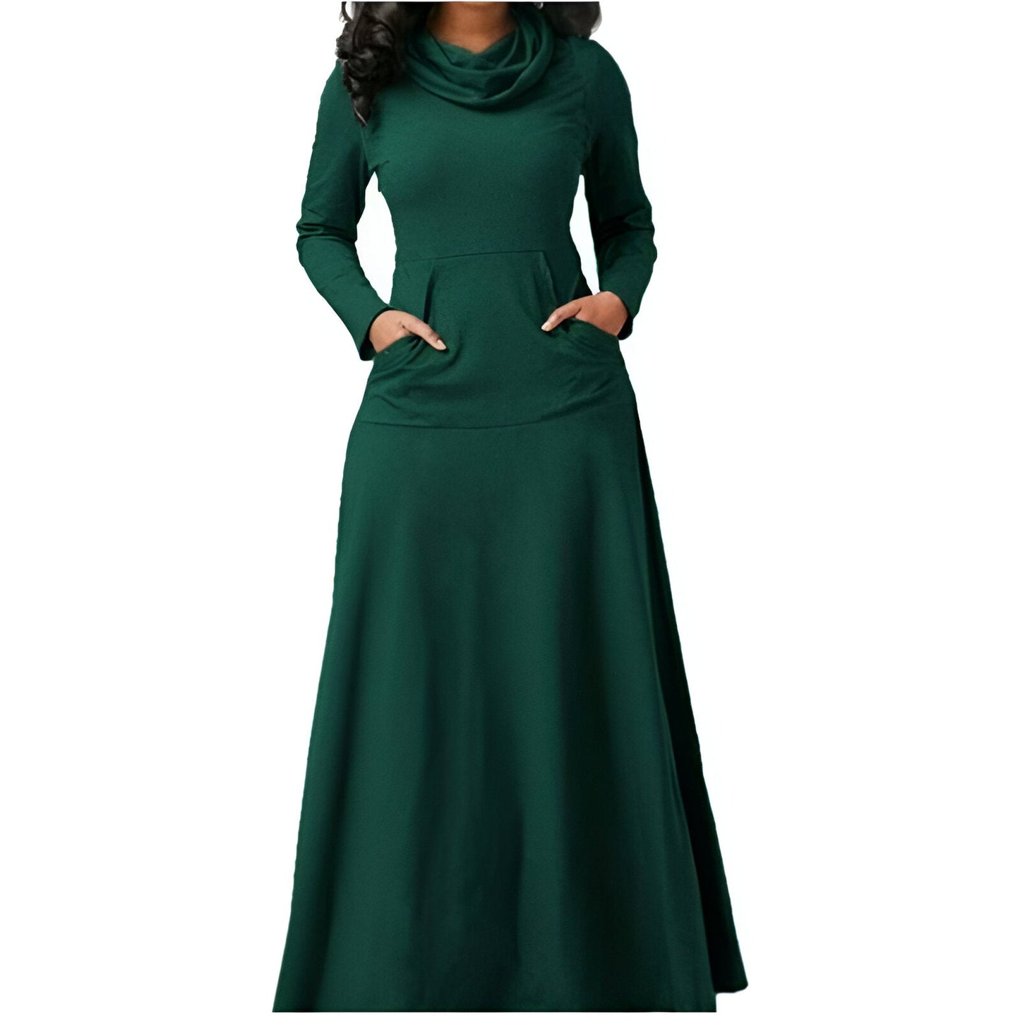 Long Sleeve Winter Dress For Women, Elegant Comfort And Warmth, Versatile Autumn To Winter Fashion