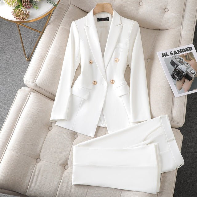 Isabel Blazer Pants Suit For Women Professionals Timeless Professional Look With Modern Comfort