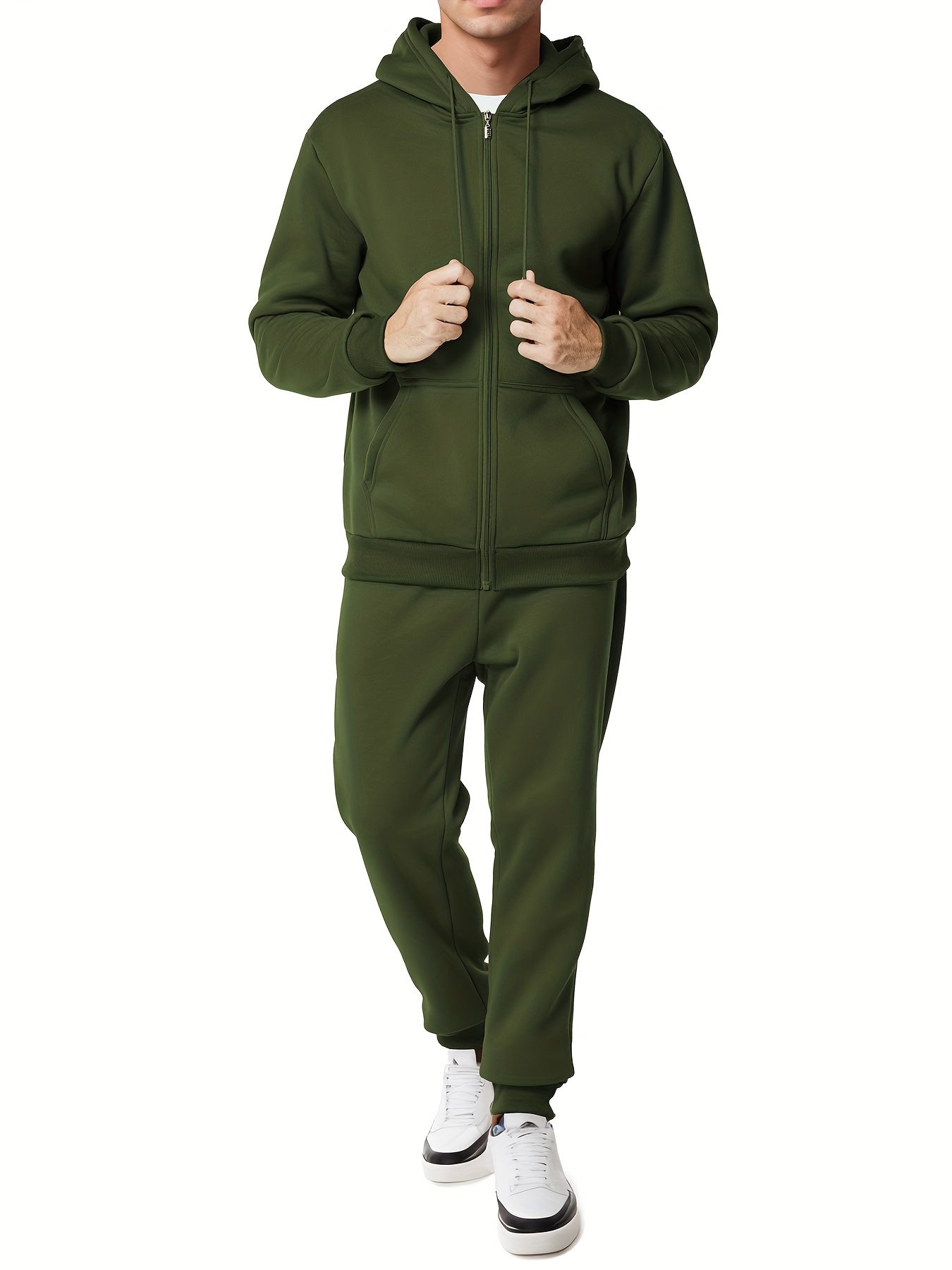 Men's Modern Hoodie And Jogger Tracksuit Set Premium Comfort For Everyday Casual Wear