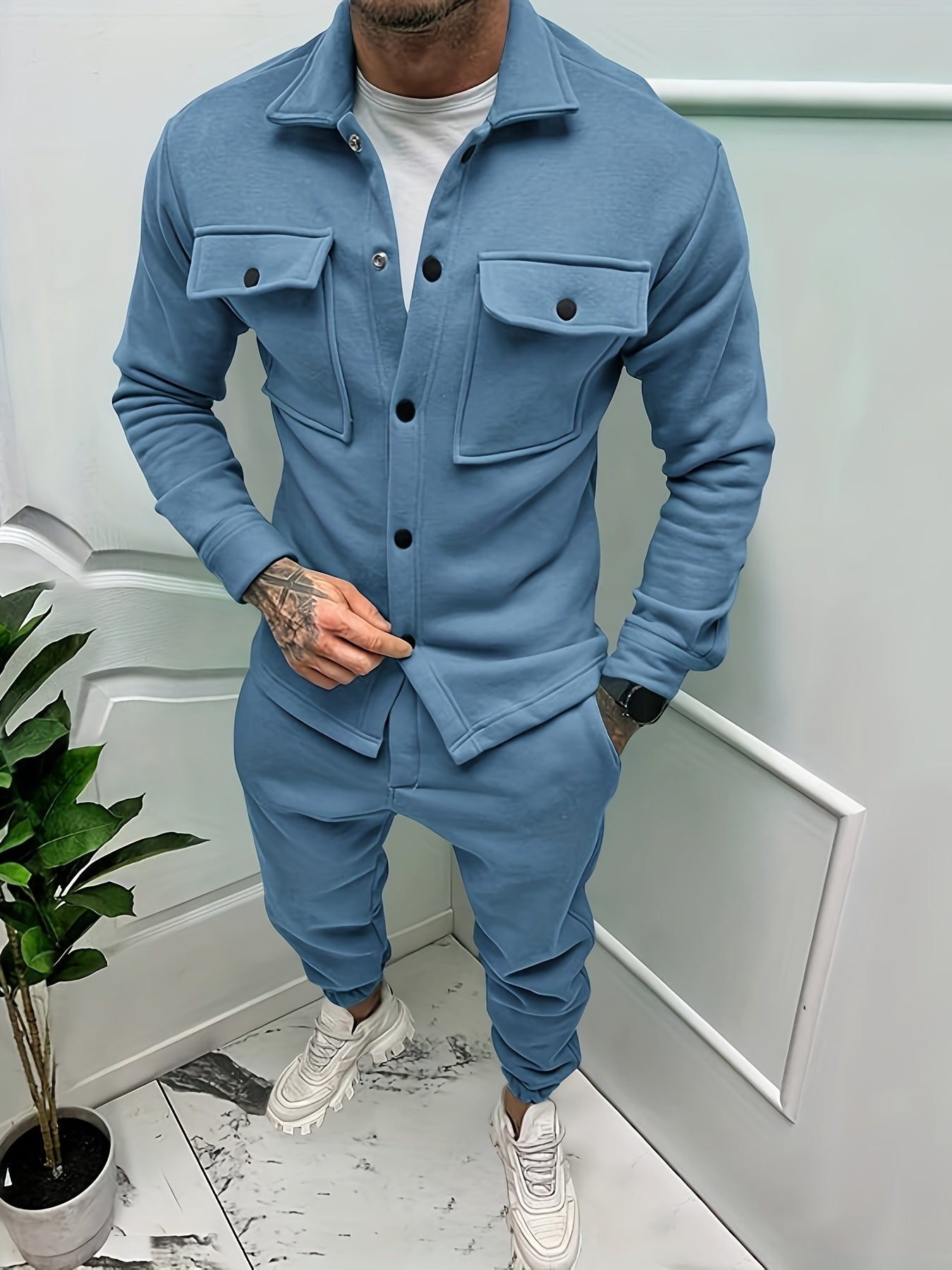 Men's Breathable Tracksuit Set For All Day Comfort And Casual Style For Active Men