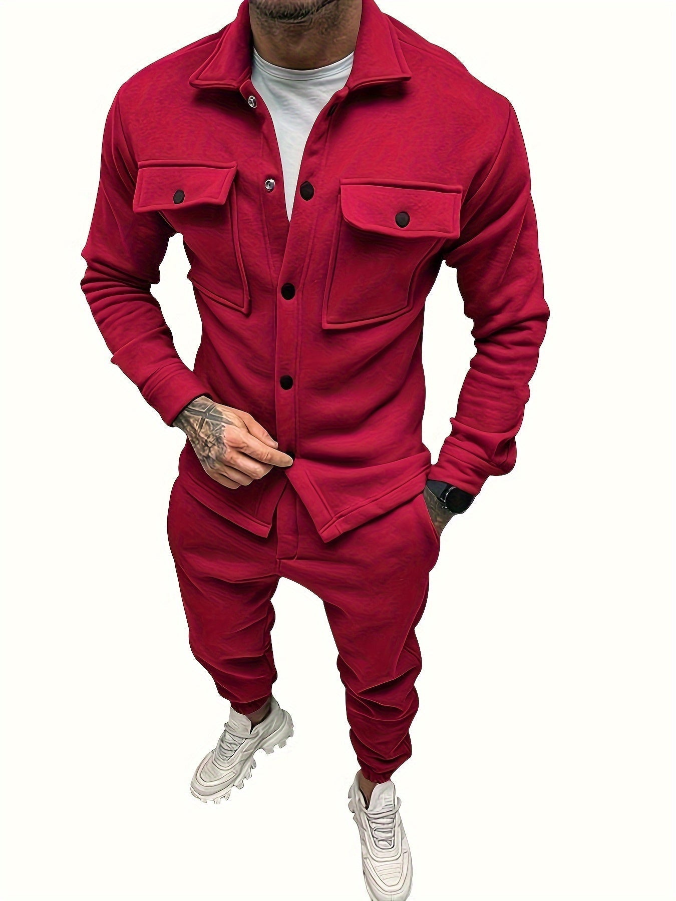 Men's Breathable Tracksuit Set For All Day Comfort And Casual Style For Active Men