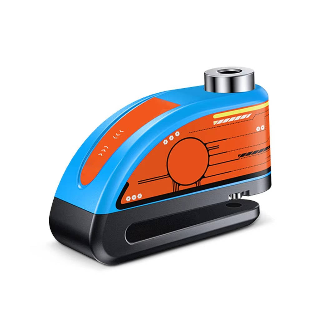 Motorcycle Anti-Theft Alarm Disc Lock For Riders Waterproof USB Rechargeable 120dB Siren