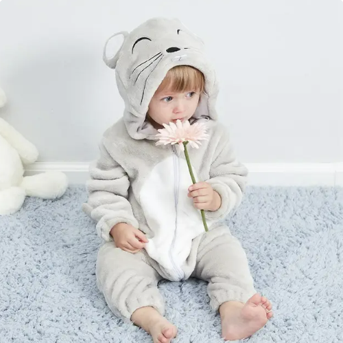 JungleBuddies Baby Onesies Adorable Hooded Animal Outfits Soft Breathable Comfort For Toddlers