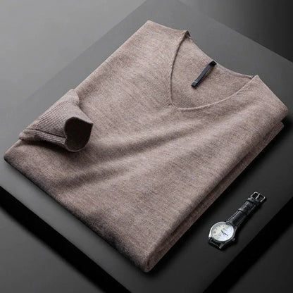 Myles Cashmere V-Neck Sweater