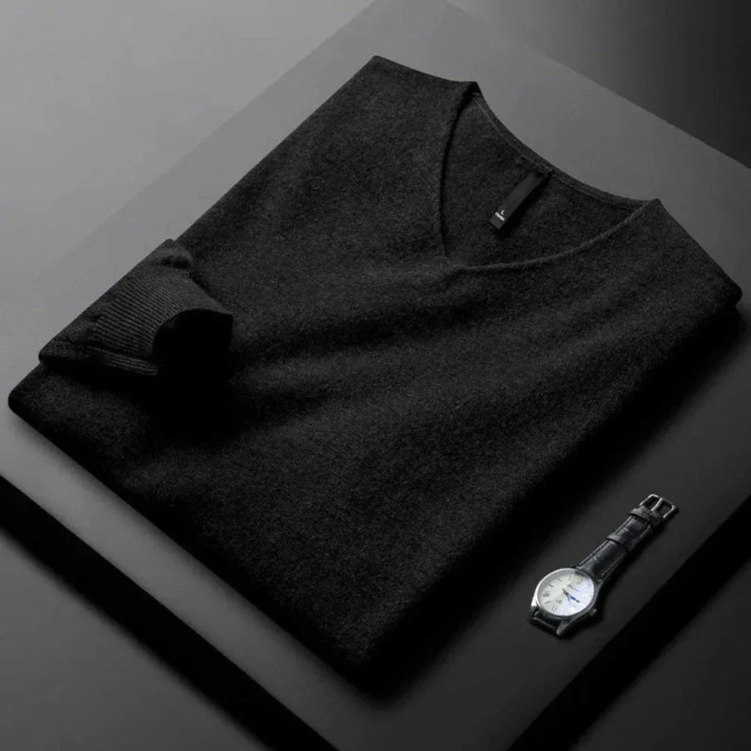 Myles Cashmere V-Neck Sweater
