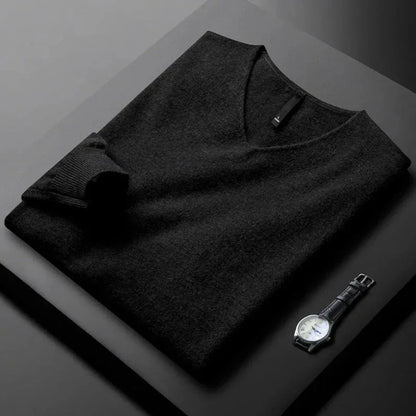 Myles Cashmere V-Neck Sweater