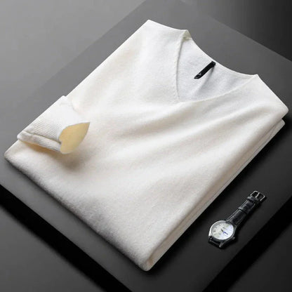 Myles Cashmere V-Neck Sweater