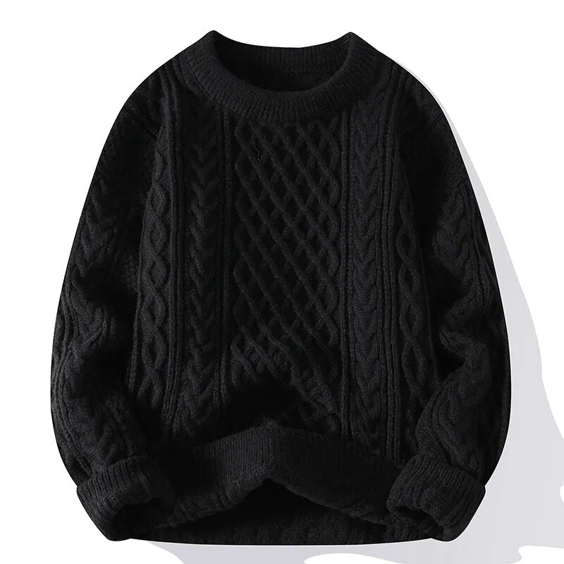 Gael Vintage Cable Knit Sweater By TrendAura Soft Textured Knit For Cozy Layering And Timeless Style