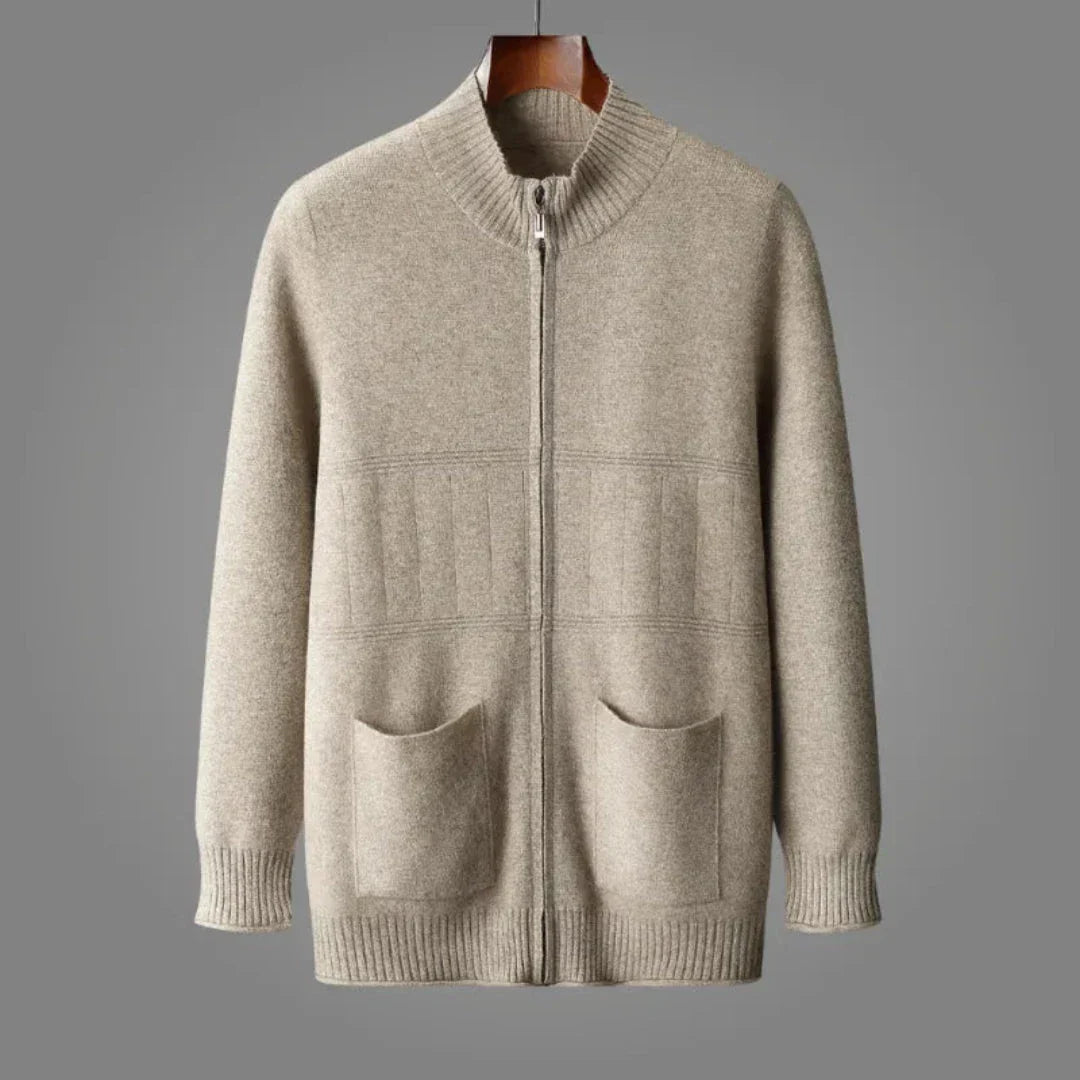 Nancy Wool Full-Zip Cardigan