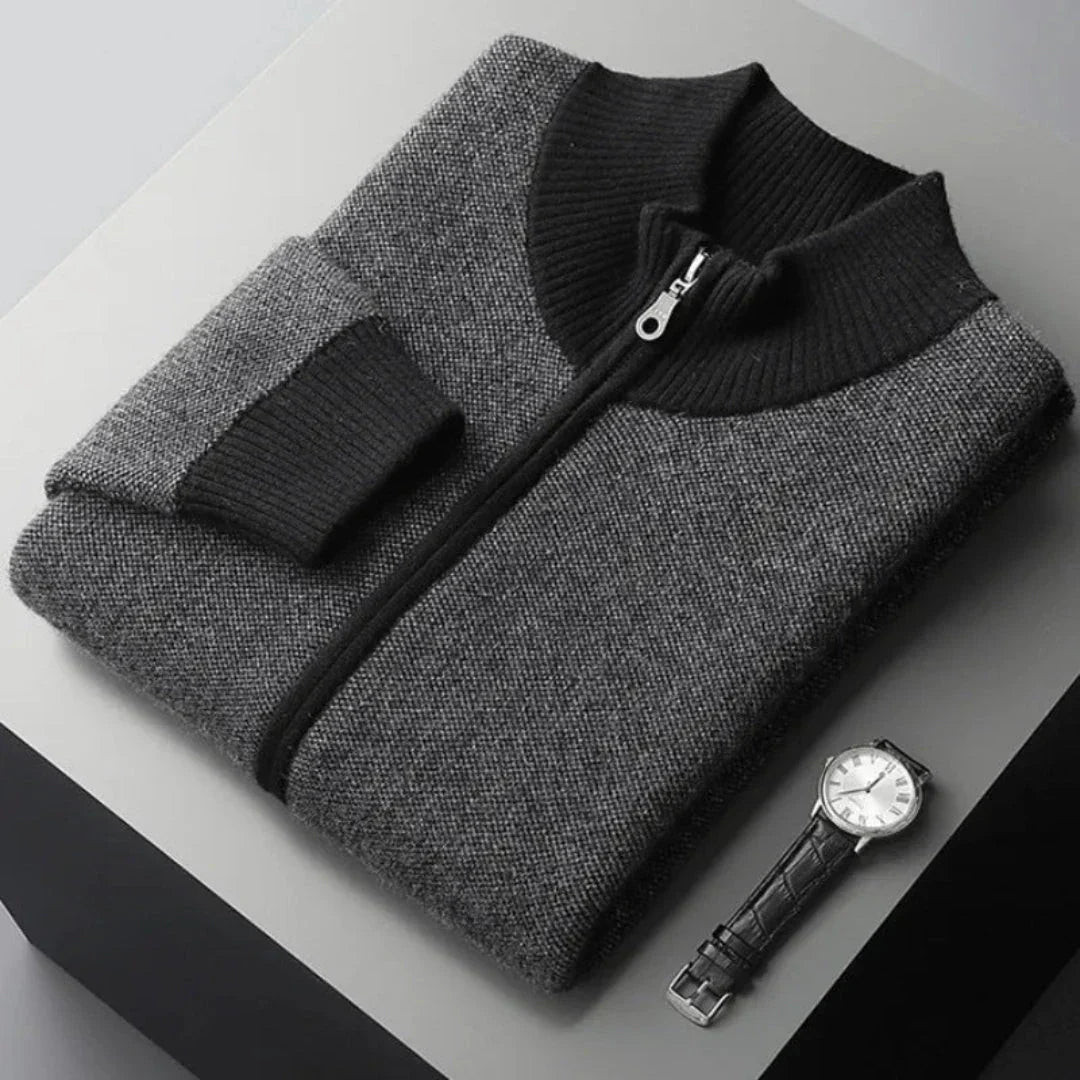 Nash Cashmere Full-Zip Sweater