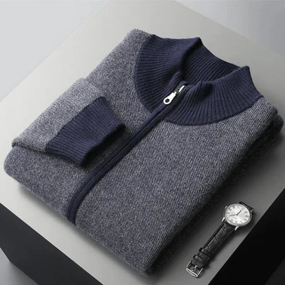 Nash Cashmere Full-Zip Sweater