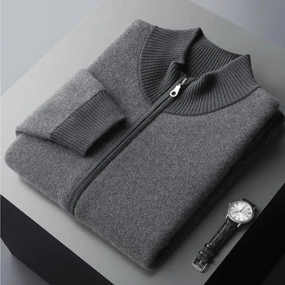 Nash Cashmere Full-Zip Sweater