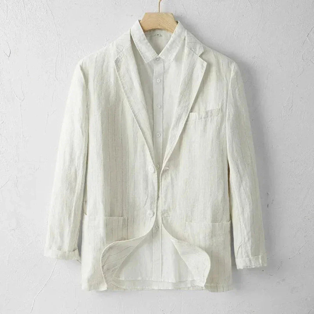 Nathan Striped Linen Blazer