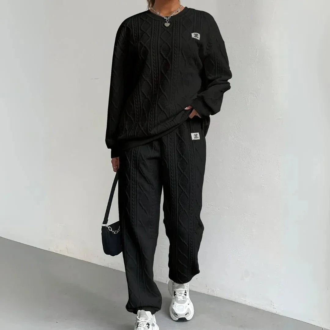Neri Textured Cable Knit Lounge Set