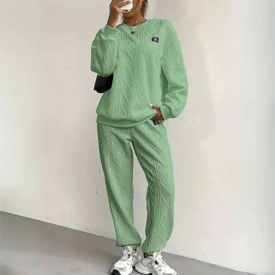 Neri Textured Cable Knit Lounge Set