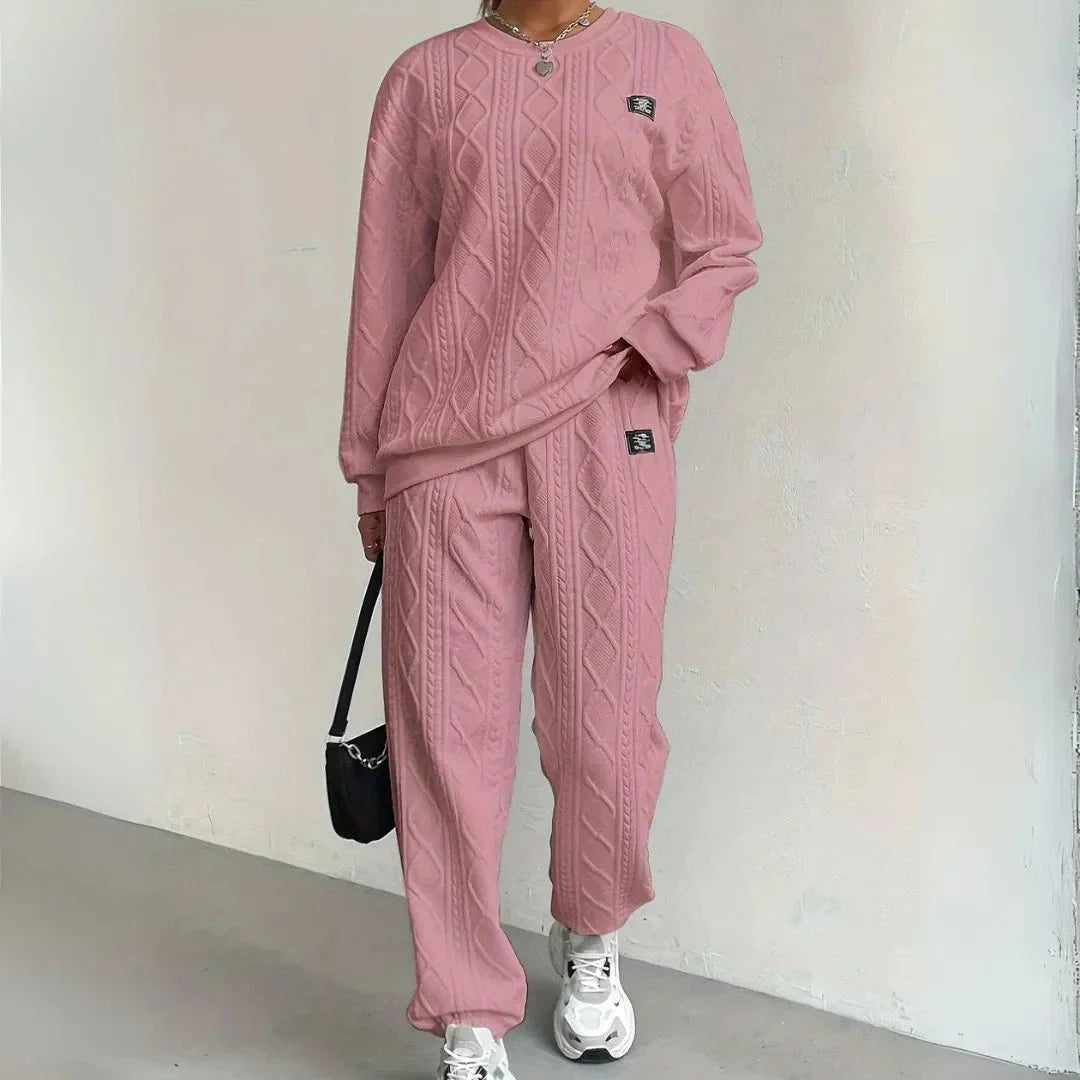 Neri Textured Cable Knit Lounge Set
