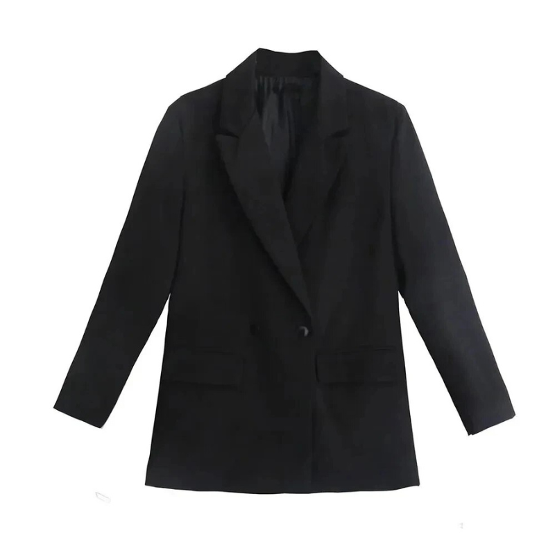Women's Blazer - Double Breasted - Tailored Fit - Notch Lapels - Flap Pockets