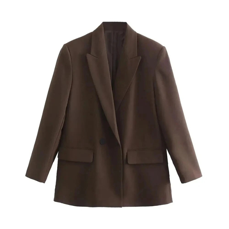 Women's Blazer - Double Breasted - Tailored Fit - Notch Lapels - Flap Pockets