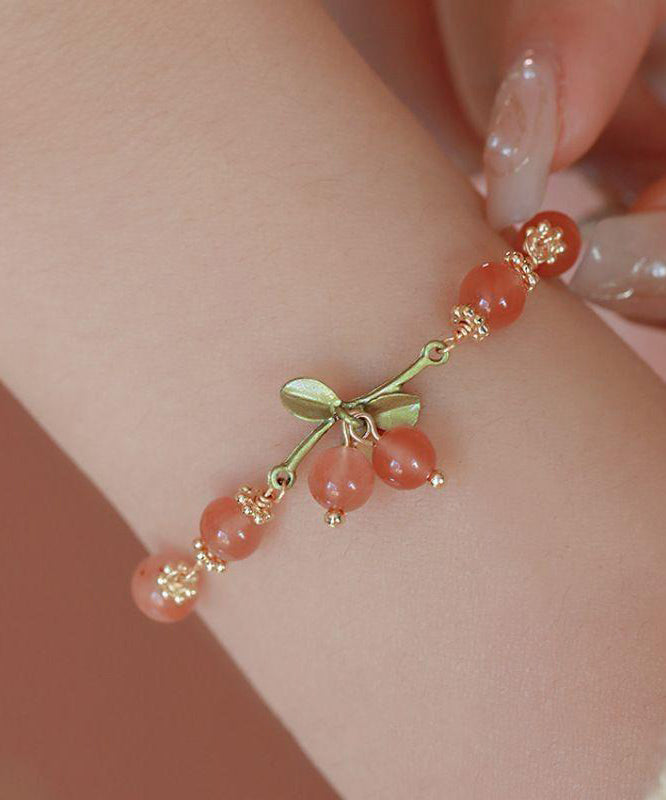 Nouveau bracelet à breloques cerises douces pour femme au début du printemps - TrendAura