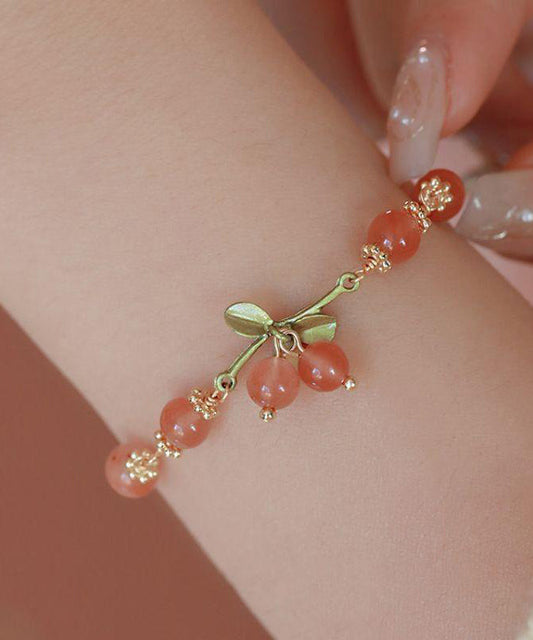 Nouveau bracelet à breloques cerises douces pour femme au début du printemps - TrendAura