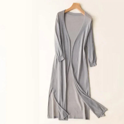 Long Cardigan For Women Open Front Lightweight Knit Cozy Layering For Casual Outfits