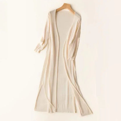 Long Cardigan For Women Open Front Lightweight Knit Cozy Layering For Casual Outfits