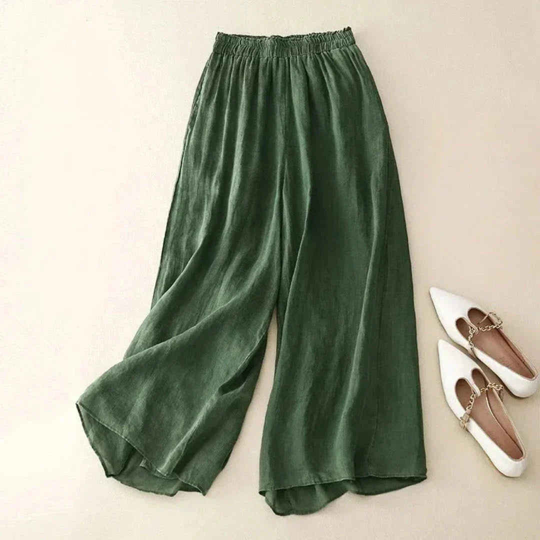 Nicki Wide-Leg Linen Trousers