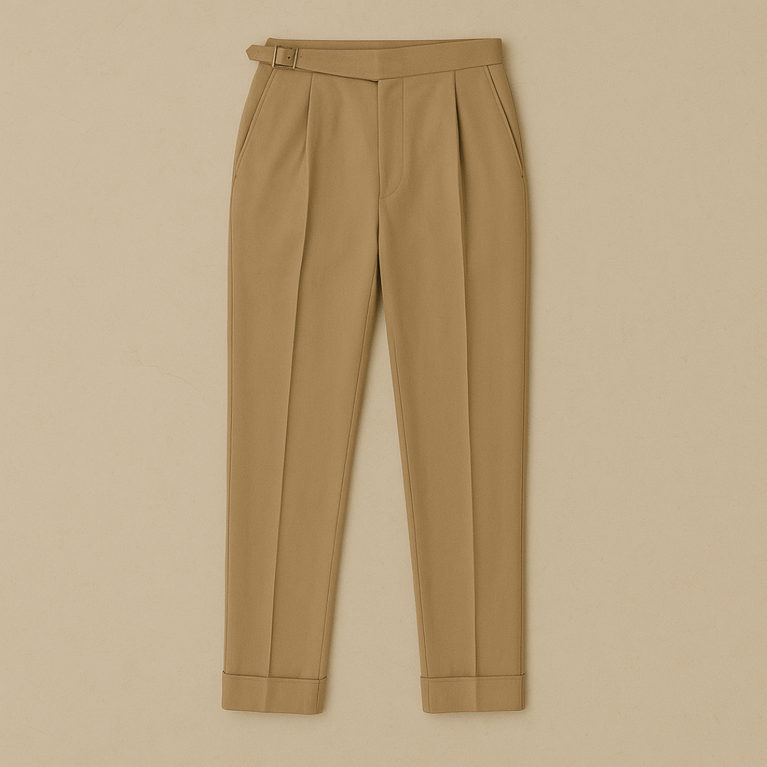 TrendAura | High-Waisted Men's Trousers