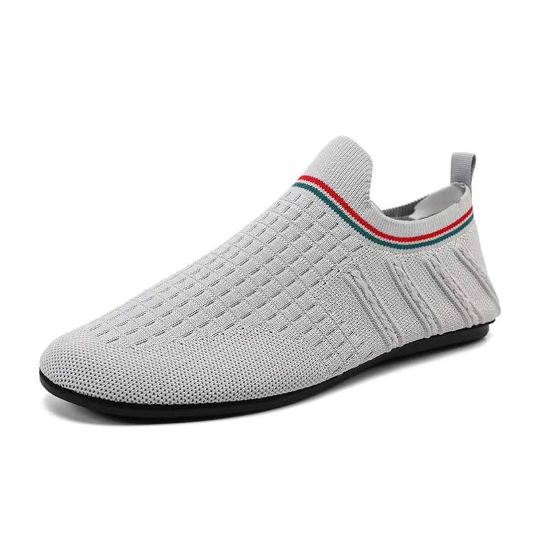 TrendAura Nico Street Mesh Loafers No Lace Slip On Breathable Knit Upper Flexible Sole Daily Comfort