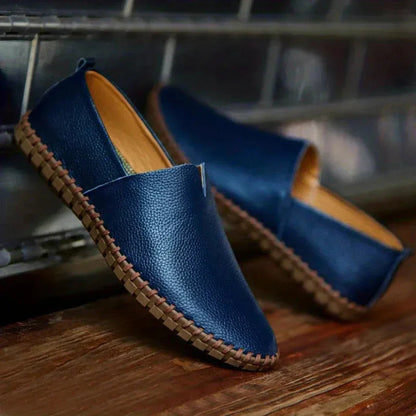 Noah Leather Casual Slip On Mens Loafers Breathable Genuine Leather With Flexible Rubber Sole For All Day Comfort