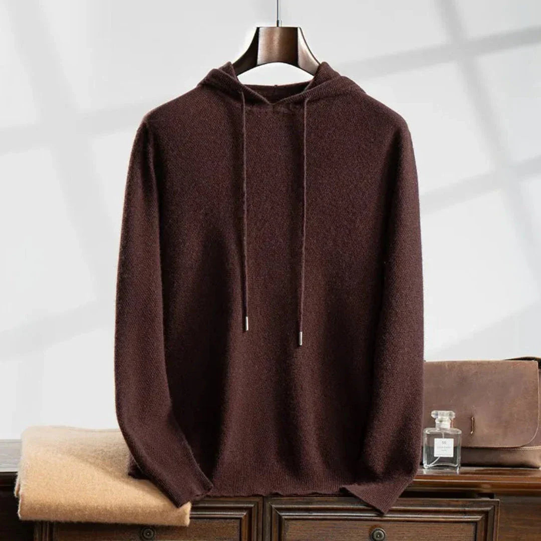 Noel Cashmere Knit Hooded Sweater
