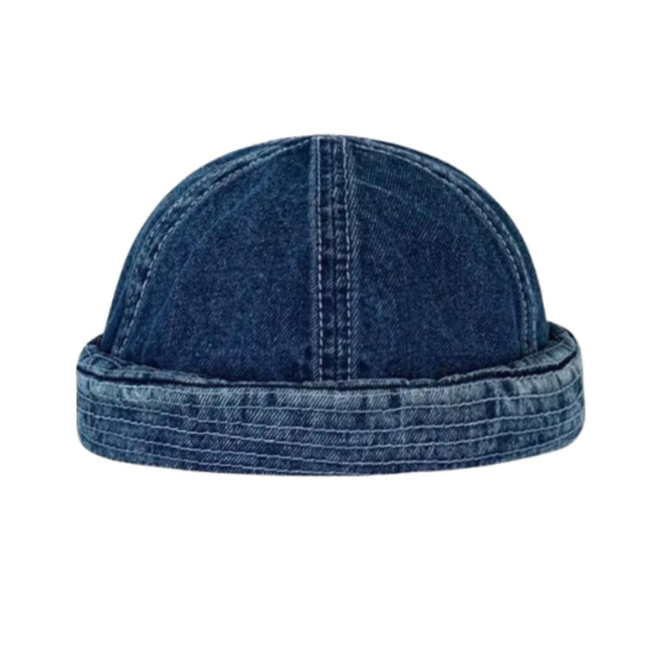 Raw Indigo Docker Cap - TrendAura