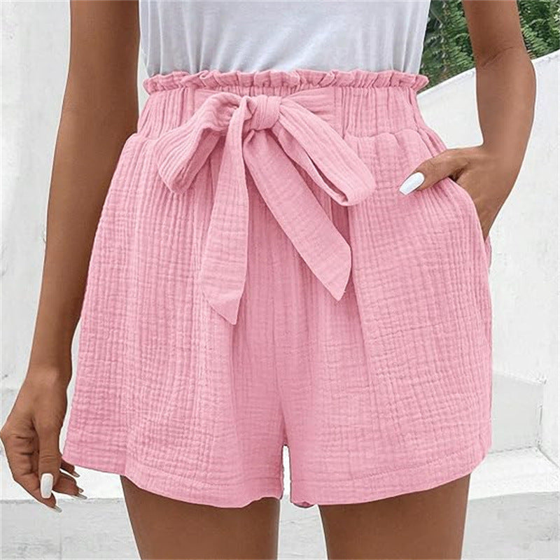 Laura Womens High-Waisted Shorts With Lightweight Breathable Fabric For Summer Comfort