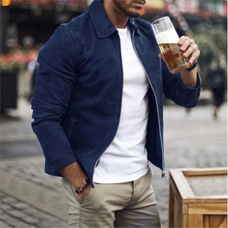 Mens Zip Up Jacket Versatile All Season Comfort For Men With Timeless Style And Easy Layering