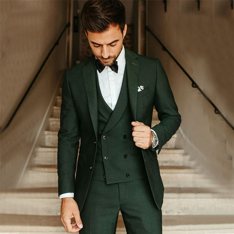 Max 3 Piece Mens Suit For Elegant Occasions And Business Meetings Lightweight Comfort