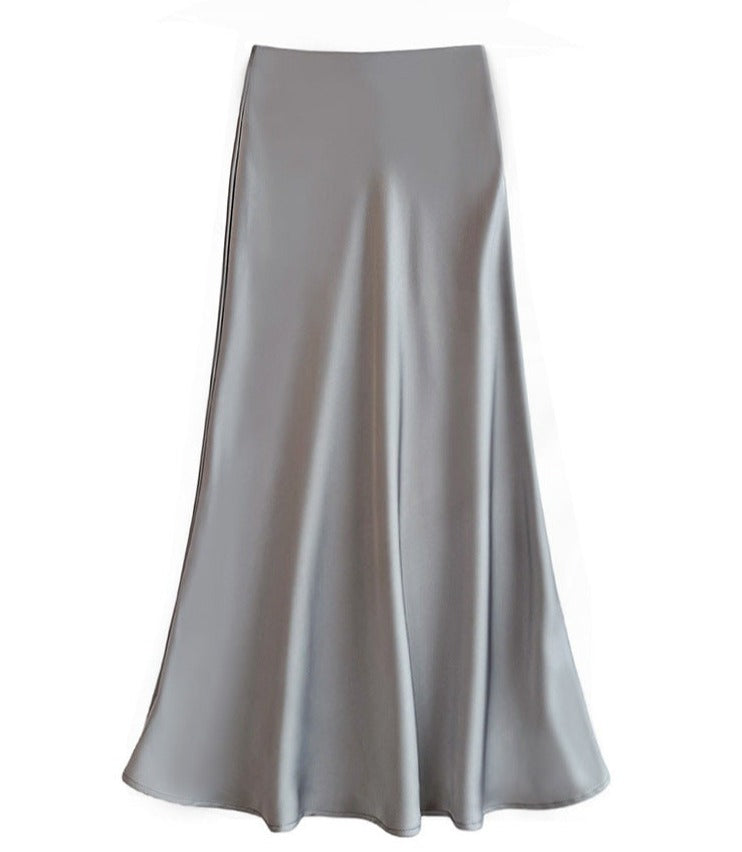 Rok | Elegant maxi skirt made of silk for women