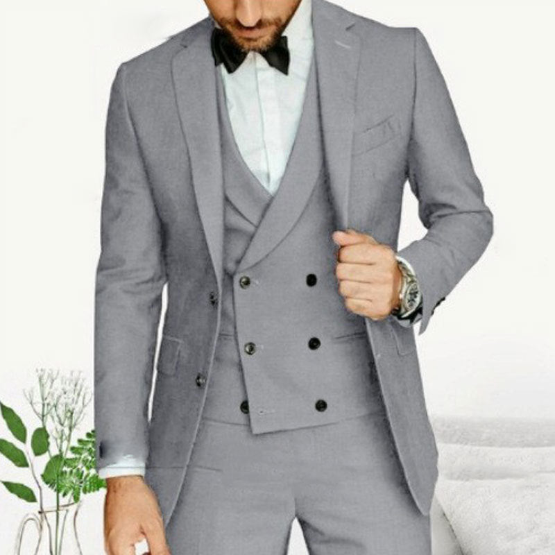 Max 3 Piece Mens Suit For Elegant Occasions And Business Meetings Lightweight Comfort