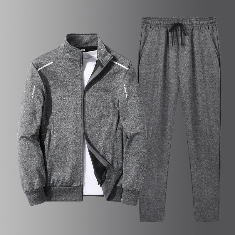 Men's Sport Zip Tracksuit Versatile Two Piece Set For Active Men With Modern Fit Everyday Wear