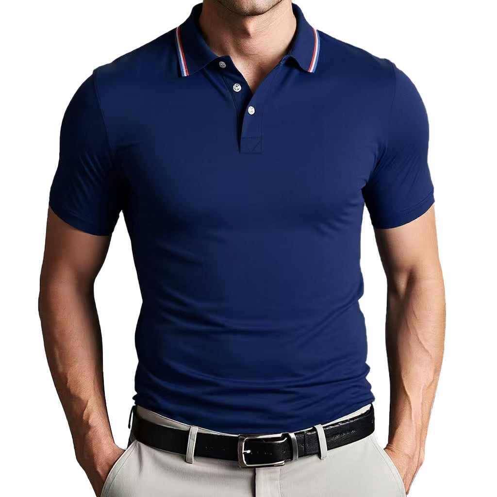 TrendAura Nordic Flair Unisex Polo Shirt Slim Fit Breathable Lightweight Short Sleeves Casual Polo Top