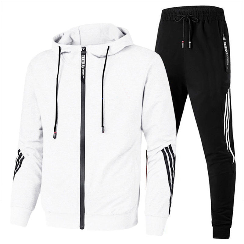 Mens Zip Up Tracksuit Set Sporty Casual Wear All Day Comfort Great for Training and Everyday Wear