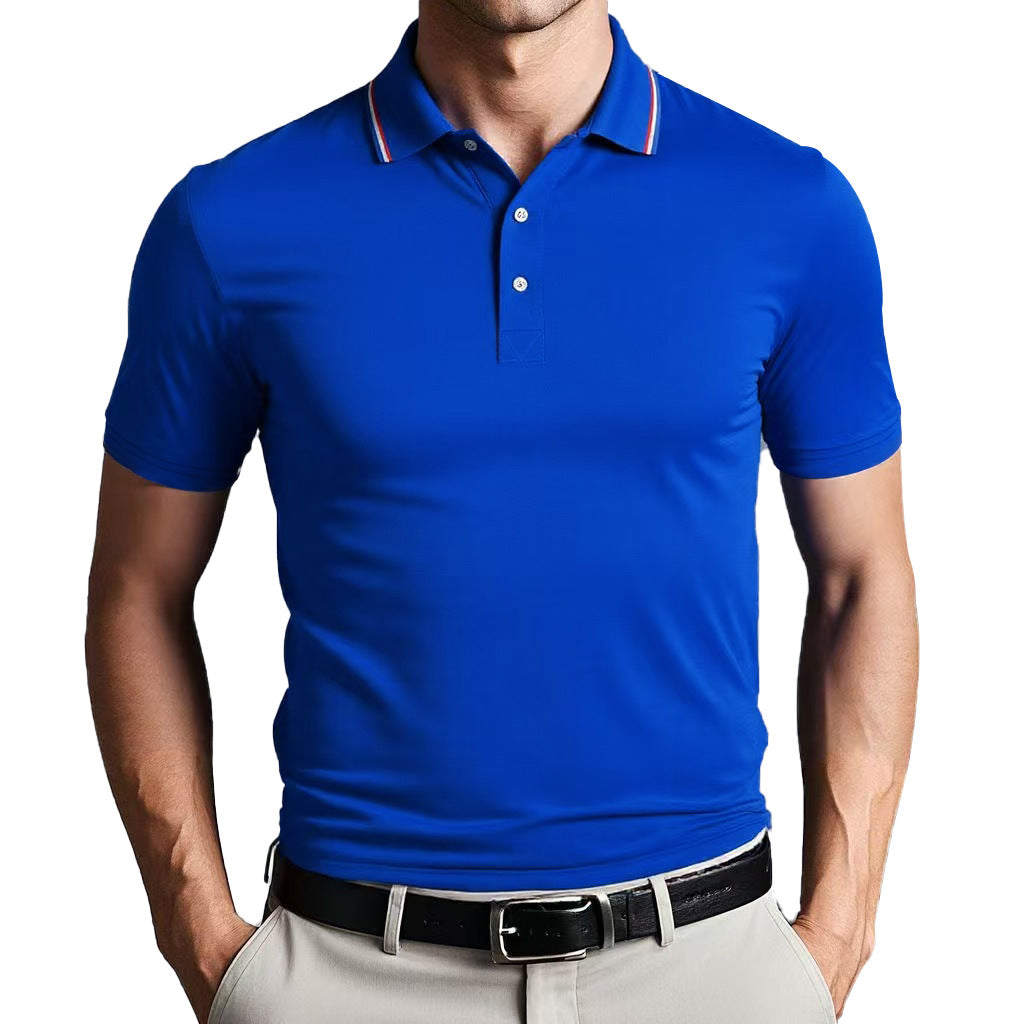TrendAura Nordic Flair Unisex Polo Shirt Slim Fit Breathable Lightweight Short Sleeves Casual Polo Top