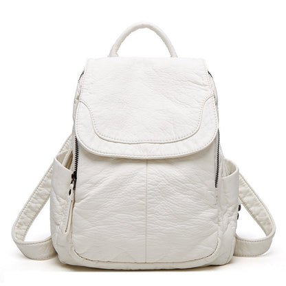 Voguestyle Soft Leather Backpack - Daily Use - Travel Details - Spacious Storage