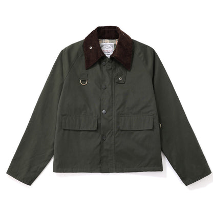 Women's Jacket - Corduroy Collar - Snap Button Closure - Casual Outdoor Wear