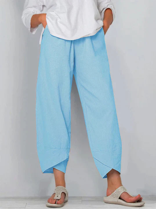 Women’s High-Waisted Palazzo Trousers | Cropped
