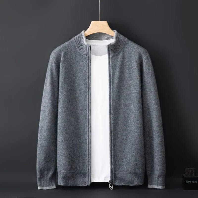 Max Zipper Cardigan For Men Comfortable Everyday Wear Versatile Casual To Formal